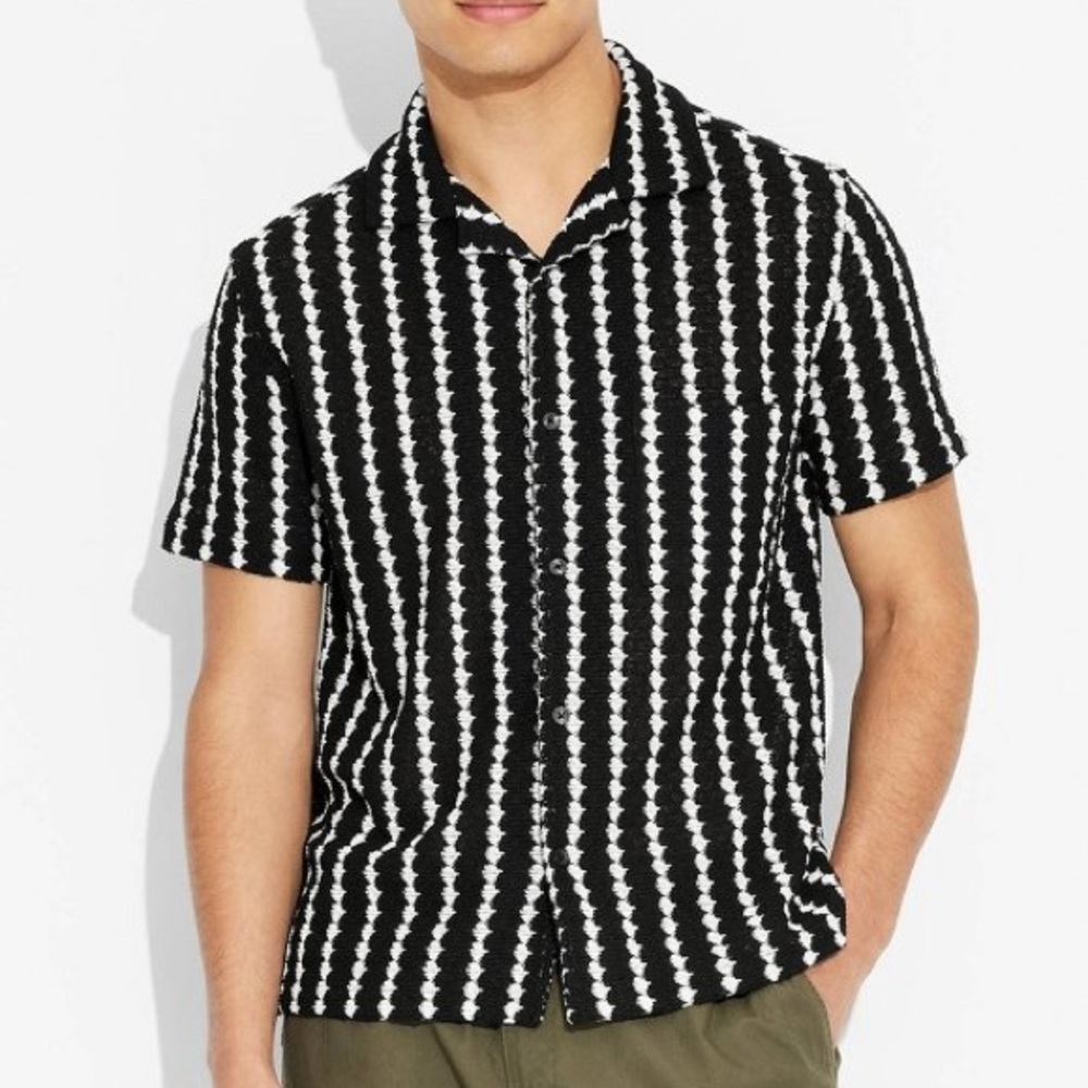 Target - Men's Short Sleeve Knit Button-Down Shirt